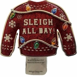 RETIRED Bath & Body Works Red Holiday Sweater Wallflower Plug In SALE Brand NEW